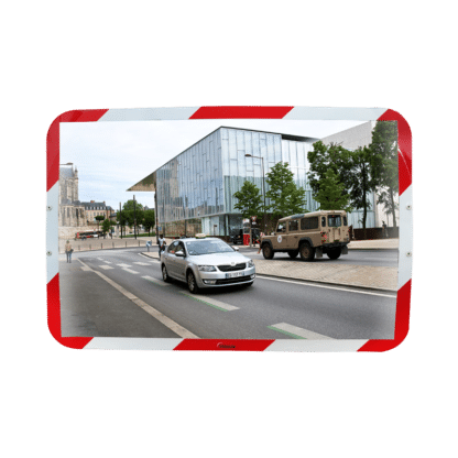 Verkehrsspiegel mit Rot-weissem rahmen - Ecomir-qualität – Bild 2