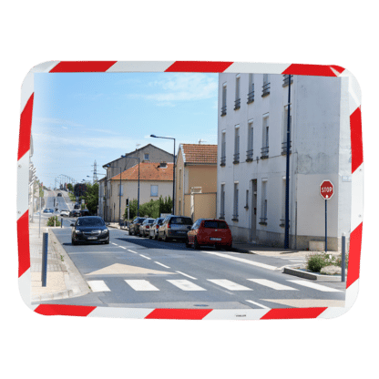 Verkehrsspiegel mit Rot-weissem rahmen - Ecomir-qualität – Bild 3