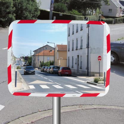Verkehrsspiegel mit Rot-weissem rahmen - Ecomir-qualität – Bild 4