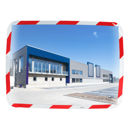 Industriespiegel mit Rot-weissem rahmen - Ecomir-qualität – Bild 3